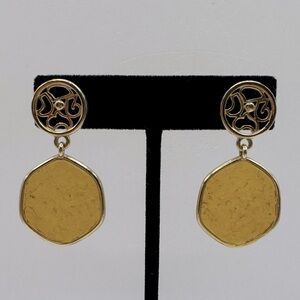 SARAH COVENTRY Taste of Honey Amber Lucite Dangle Earrings